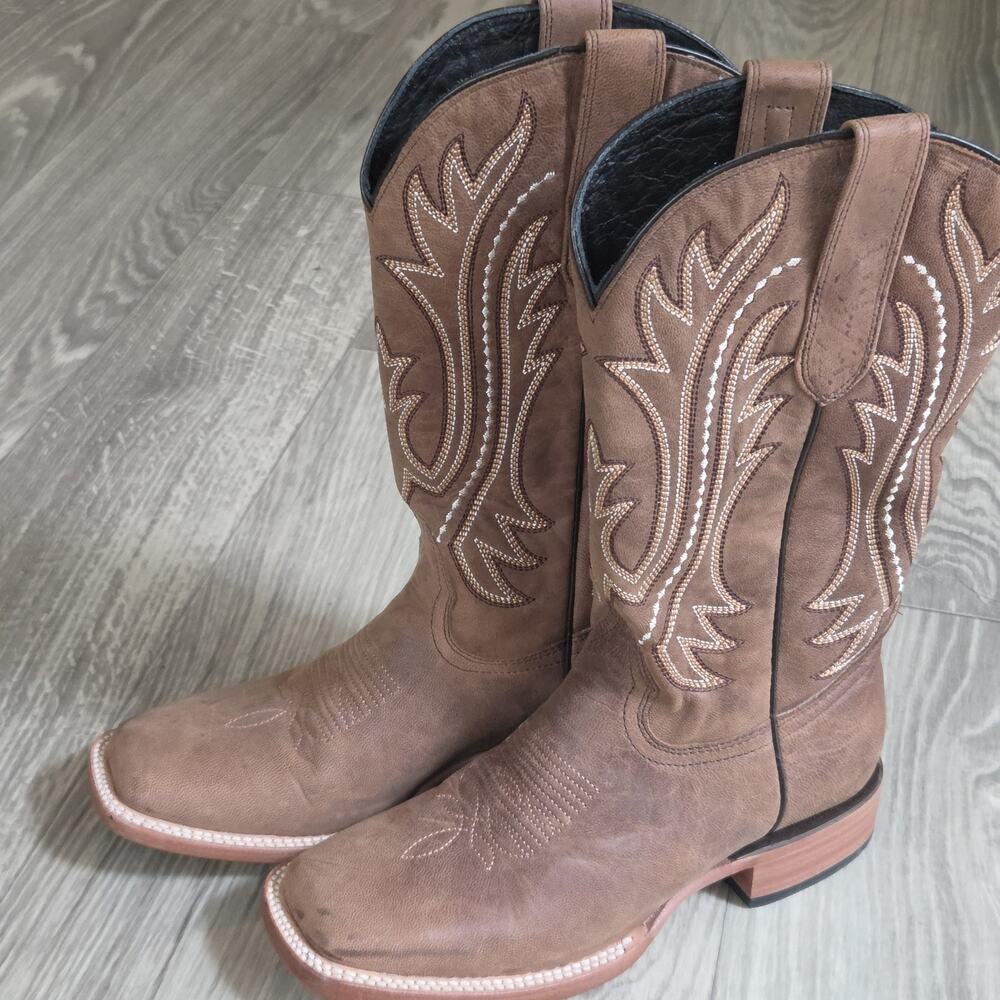 WOMENS JB DILLON COWBOY SQ TOE BOOTS SIZE 8 B - Picture 12 of 13